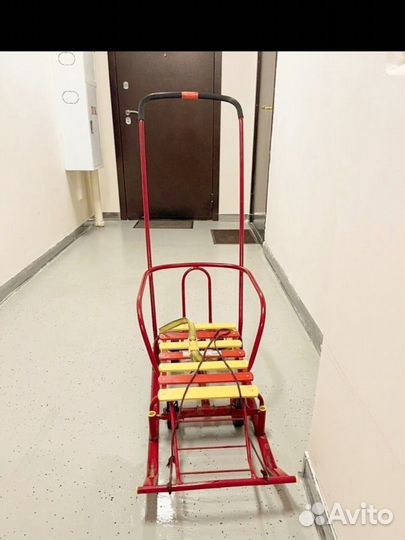 Сани с матрасом