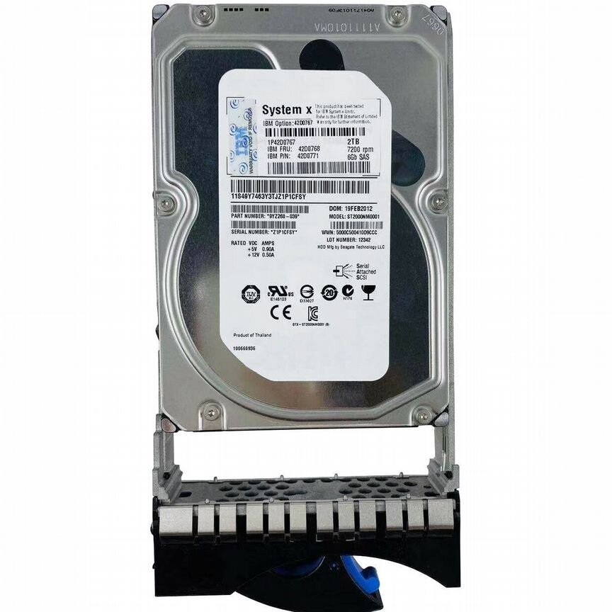 [42D0767] Жесткий Диск Ibm 2tb Sas 3,5" Hdd 42d0767