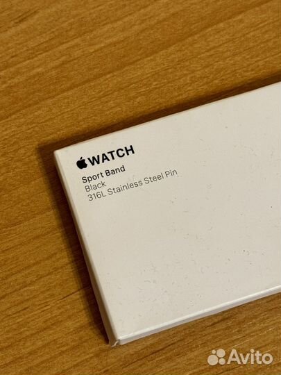 Оригинальный ремешок Apple Watch 42mm Black Sport