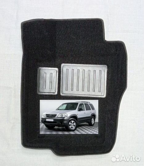 Авто коврики 3D ворс на Mazda Tribute 2000-2007г
