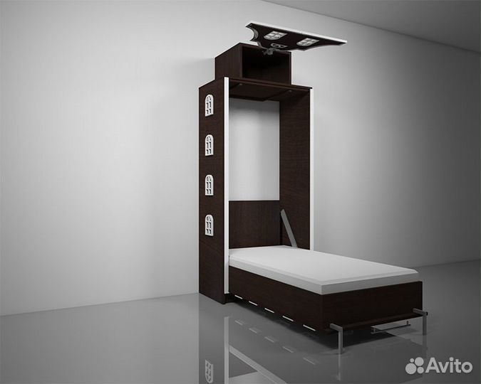 Подъемная откидная шкаф кровать домик детская Б-23