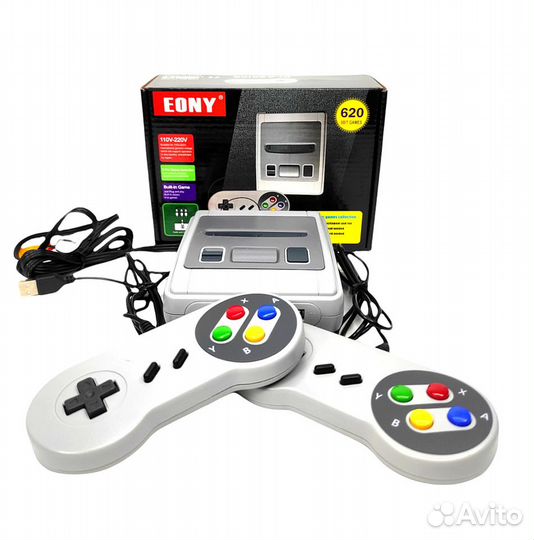 Игровая приставка 2 Геймпада 620 игр Денди 8 бит