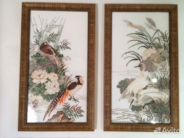 Картины вышитые крестом 