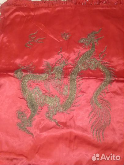 Шёлковые наволочки с художественным шитьём - 4шт