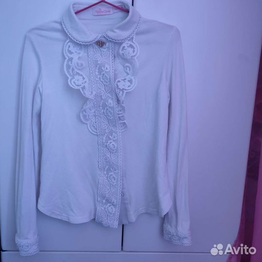 Блузка розовый какаду 134