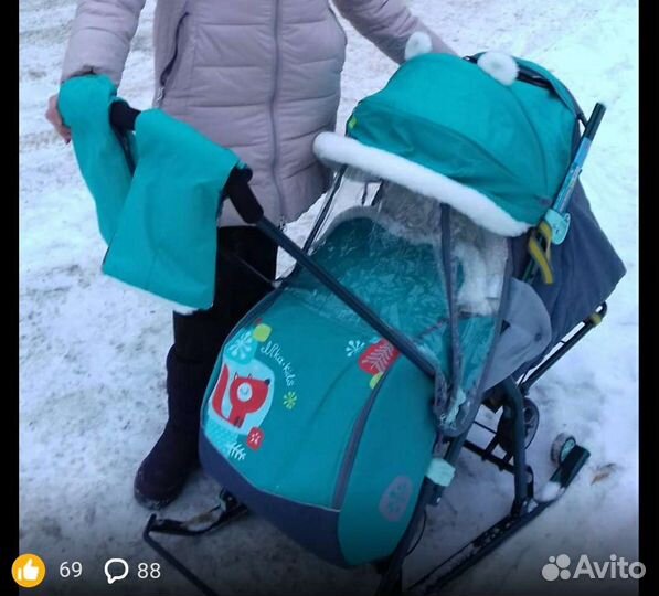 Санки коляска ника 7