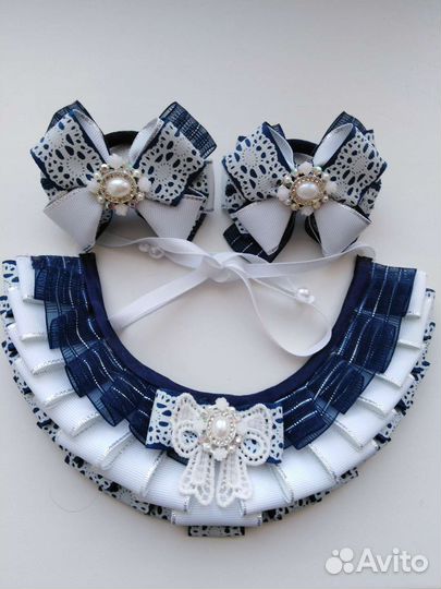 Банты школьные, белые и аксессуары для школьниц