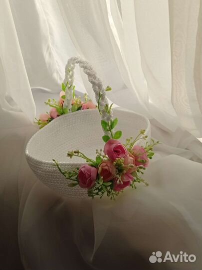 Декоративная корзина, пасхальная