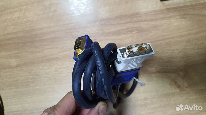 Кабели video 5м, 1м(S-video, DVI, VGA)