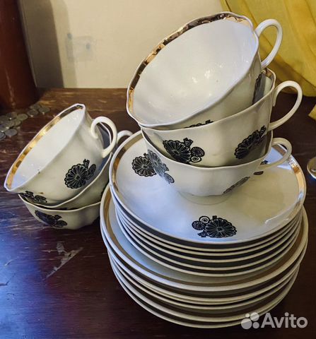 Чайный сервиз СССР дулево 18 предметов