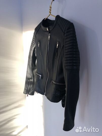 Кожаная куртка косуха Burberry люкс