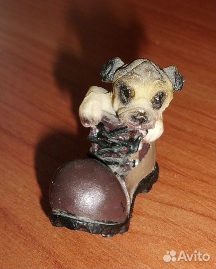 Фигурки Дракон с золотом 7 см и Собака башмак 3.5