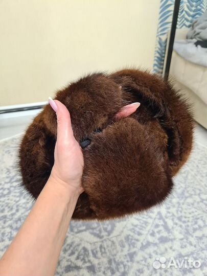 Мужская шапка СССР, ретро из меха норки