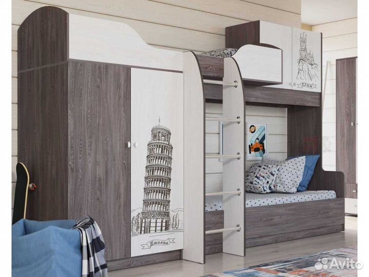 Кровать чердак 2х ярусная новая
