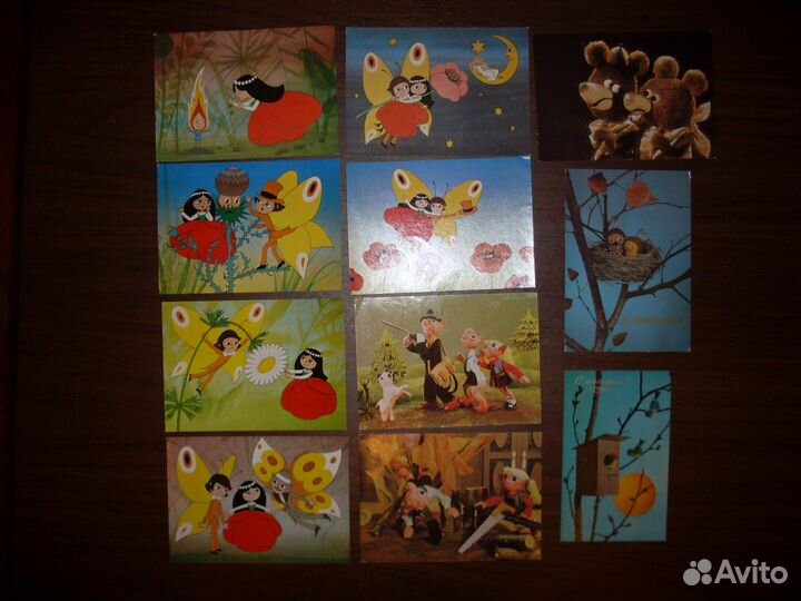 Открытки - мультики, японские комиксы и детские