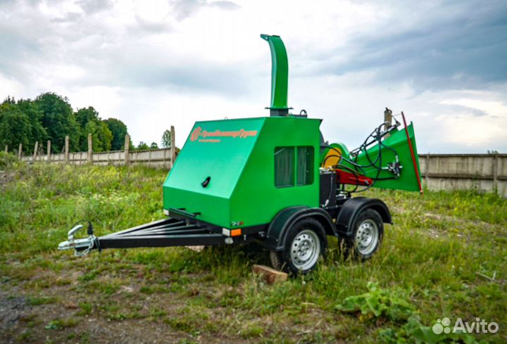 Измельчитель дерева greenпинг Д750 на прицепе