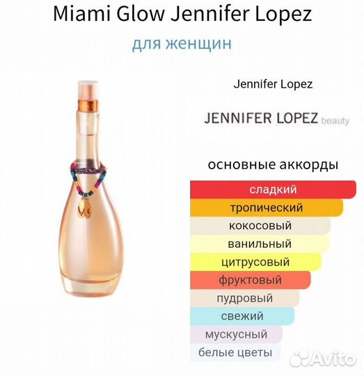 Jennifer Lopez - Miami Glow, 100 мл оригинал