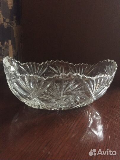 Хрустальная конфетница СССР