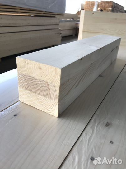 Клееный брус сосна, 120х120 мм, сорт ав
