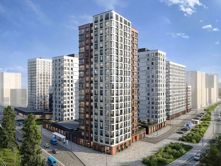 2-к. квартира, 42,6 м², 11/19 эт.