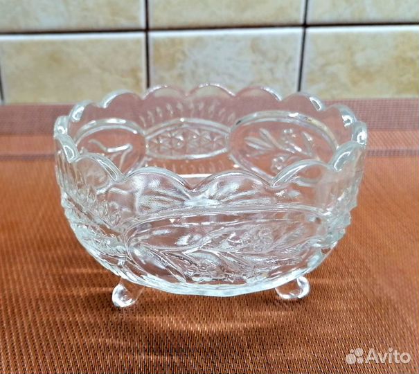 Хрустальная ваза конфетница СССР