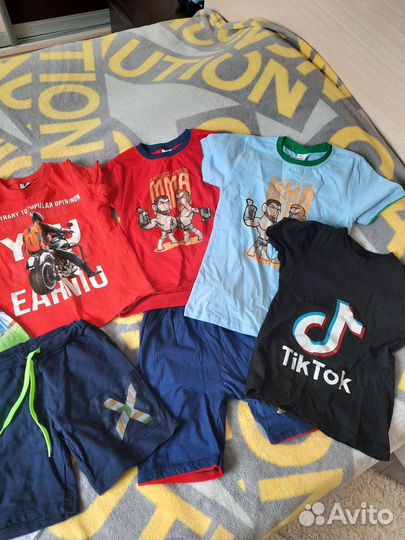 Вещи пакетом на мальчика 122 128