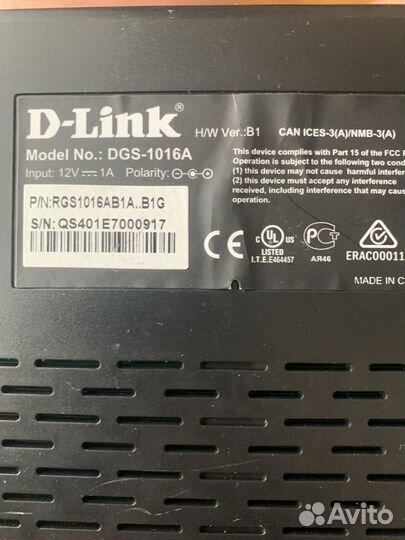 Dlink DGS-1016A