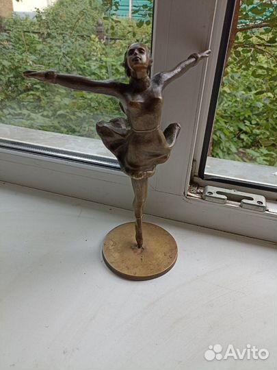 Фигуристка Бронза Статуэтка Спорт СССР