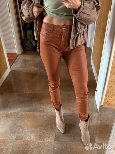 Twin set джинсы под кожу (46)
