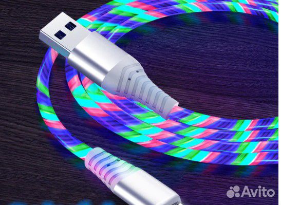 Кабель для зарядки Micro USB- светящийся
