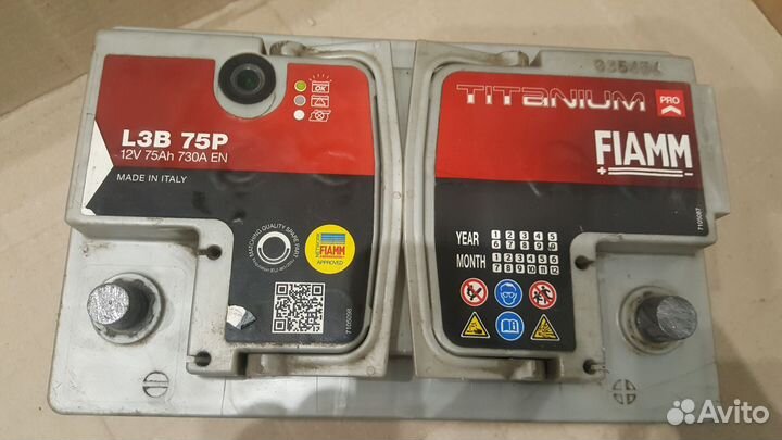 Аккумулятор б/у 75Ач 730А Fiamm