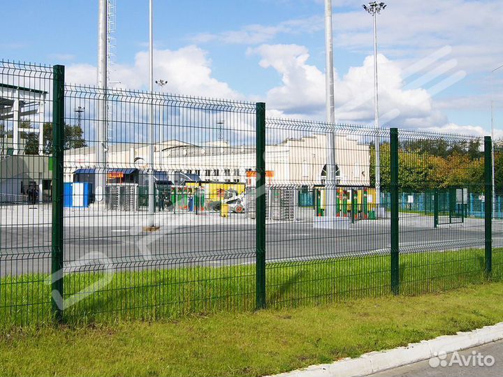 Столб для забора, 3d сетки 60х40х1,2мм L2.5м