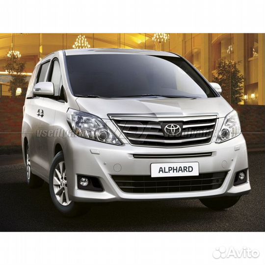 Стекло для фары Toyota Alphard (2008-2015) Левое