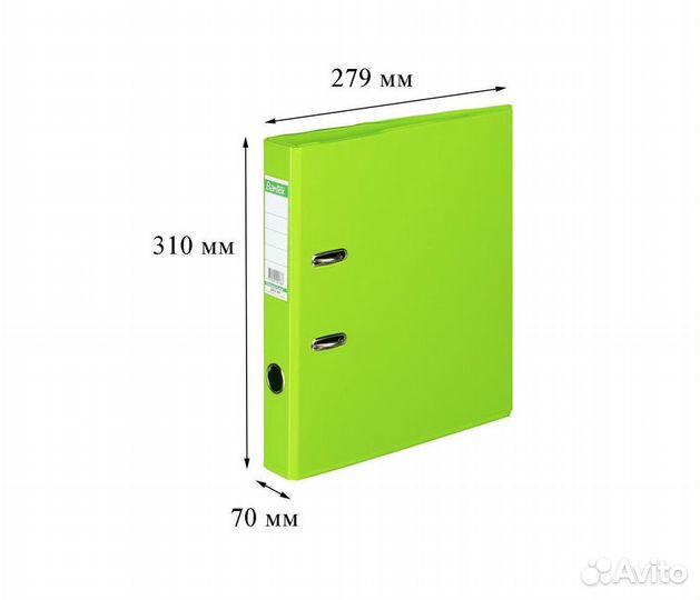 Папка регистратор Комус. Новая. Скоросшиватель 7см