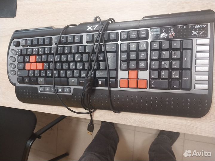 Клавиатура A4tech X7-G800V игровая компьютерная