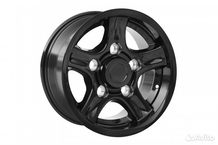 Литой диск Defender R16 дизайн Deepdish черный