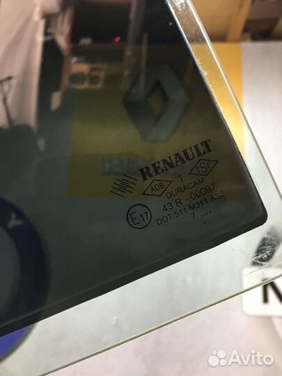 Форточка стекло двери Renault symbol Прав