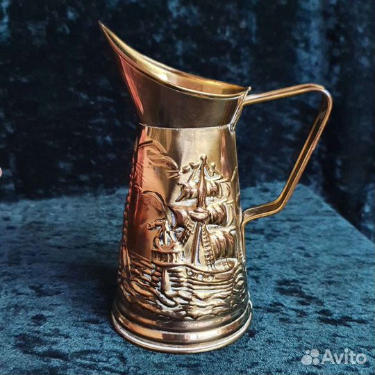 Кувшин, латунь, чеканка, 60е, Англия
