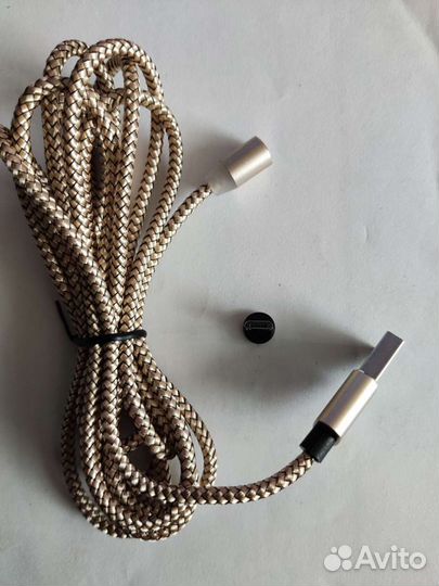 Кабель для зарядки с магнитом micro usb, type-c