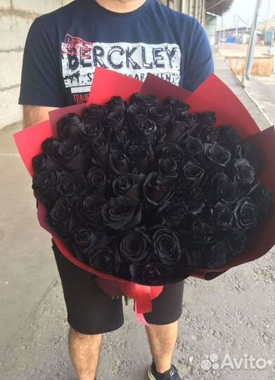 Чёрные розы Букеты доставка