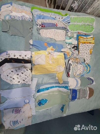 Детская одежда для мальчиков пакетом от 0 до 6 м