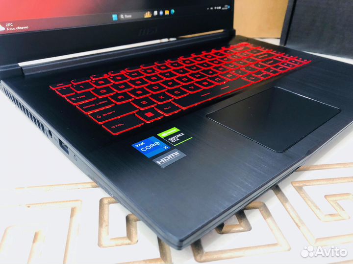 Мощный MSI GF63 Thin/i5-11400H/GTX 1650/IPS 144hz