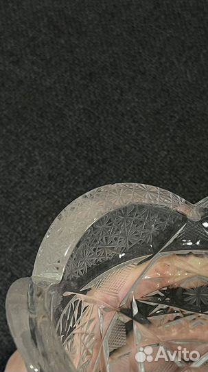 Ваза для цветов хрустальная