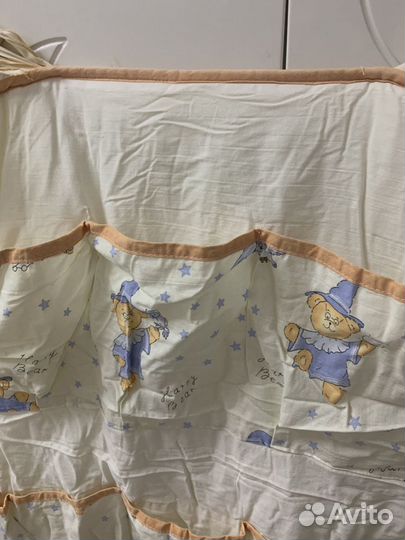 Кармашки-органайзер для детской кроватки