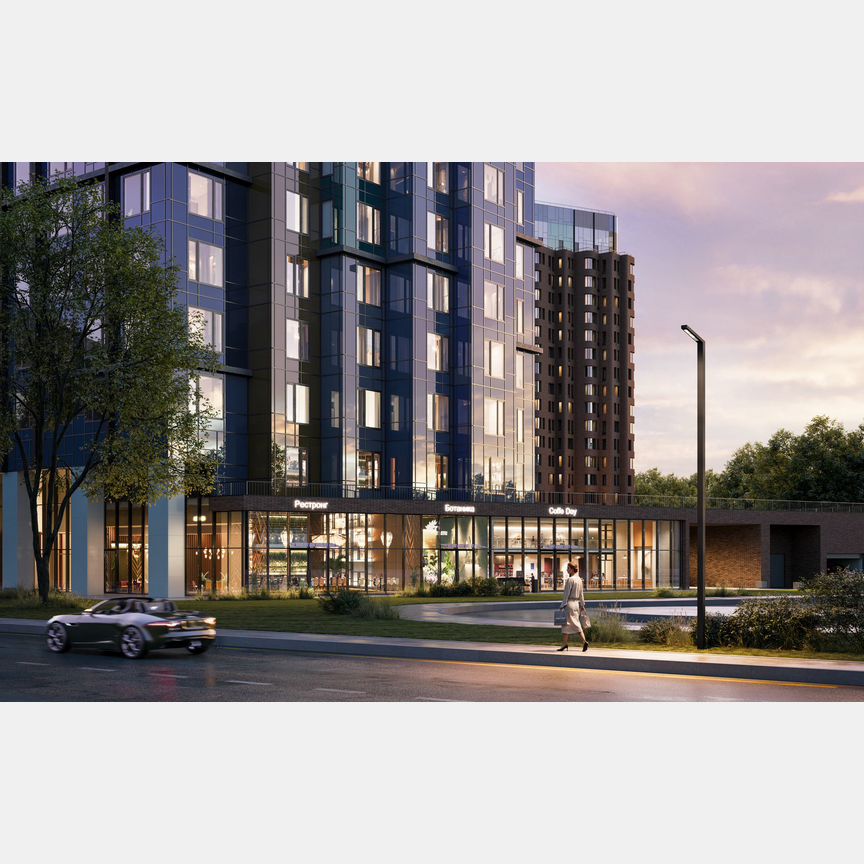 2-к. квартира, 54,7 м², 6/43 эт.