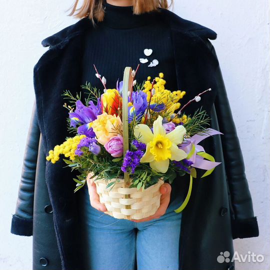 Букет в корзине 