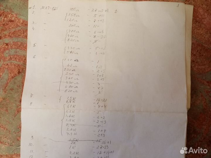 Радиодетали резисторы СССР