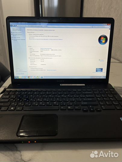 Ноутбук sony vaio