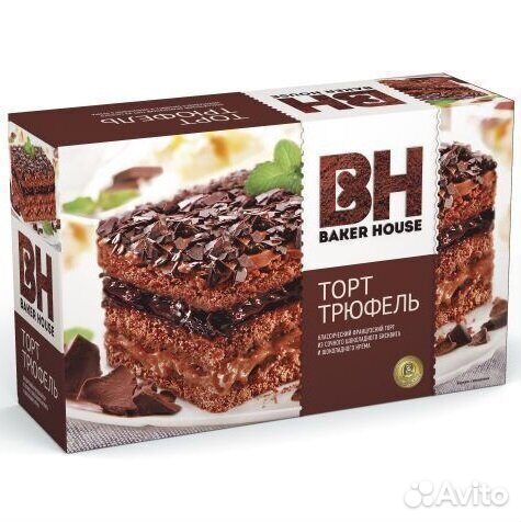 Торт бисквитный Baker House Трюфель 350 г