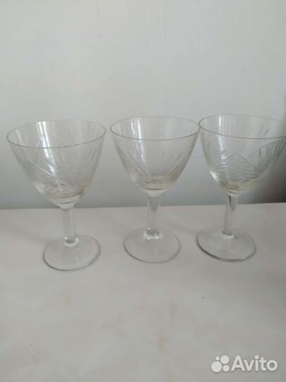 Рюмки стеклянные СССР